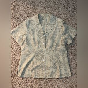 Vintage Tommy Bahama Silk Shirt Sage Green Med
